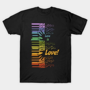 Piano Love is Love T-Shirt